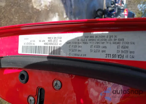 2016 Dodge Challenger Sxt из США, поврежденный, VIN 2C3CDZAG0GH158494